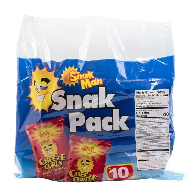 SnackMan Cheese Curls 10ct case