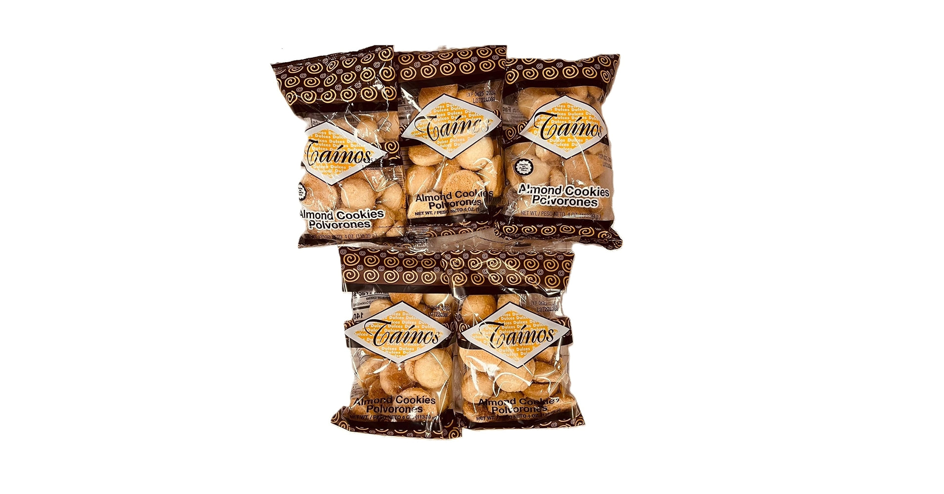 Tainos polvorones (Almond Cookies) 30ct case
